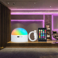 Ampoule LED intelligente RBG A60, culot E27, contrôle par application à distance, WiFi domestique, effets RGB, lumière SMD, CRI90, DC/AC, plastique, usage résidentiel