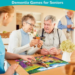 6 paquets de casse-tête <span class=keywords><strong>pour</strong></span> <span class=keywords><strong>personnes</strong></span> <span class=keywords><strong>âgées</strong></span> Puzzle facile Alzheimer Mémoire Jeu cognitif Cadeau <span class=keywords><strong>pour</strong></span> patient en maison de retraite avec 6 sacs de rangement - Product Image 6