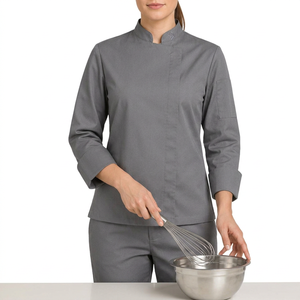 Uniforme de Camarera 100% Algodón Transpirable de Manga Larga para Restaurante, Hotel, Bar, Suministro al por Mayor OEM - Product Image 1