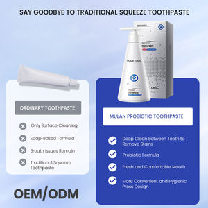 MULAN Dentifrice blanc instantané adulte de haute qualité avec <span class=keywords><strong>enzyme</strong></span> probiotique anti-mites et dissolvant de mauvaise haleine - Product Image 2