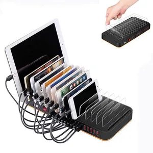 High Quality 100W 15 Port USB Charger Quick Charging Desktop Charger Docking Station For Phone And Laptop