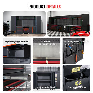 خزائن تخزين وورش عمل متينة للجراج من روكشيل - نظام وحدات تخزين جداري مع طلاء بودرة عالي التحمل - Product Image 3