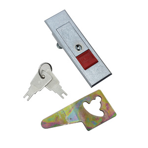 Hanweisong Cabinet Door Lock Zinc Alloy <b>Push</b> Button Flush <b>Latch</b> Mechanical Box Lock Toolbox Lock - Product Image 1