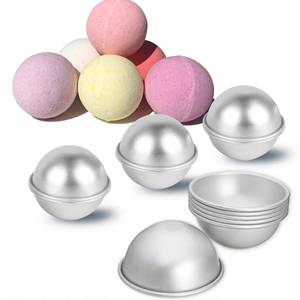 Conteneur en feuille métallique sphérique 3D, moule en aluminium pour gâteaux ronds, boules de crème glacée, pour usage domestique ou commercial - Product Image 1