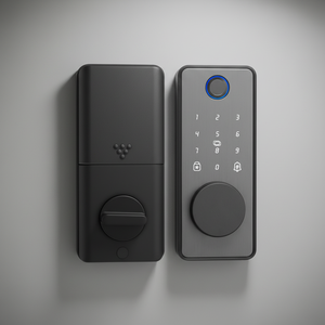 <span class=keywords><strong>Serrure</strong></span> de porte intelligente à empreinte digitale Tuya APP, <span class=keywords><strong>serrure</strong></span> intelligente sans clé avec empreinte digitale, mot de passe, carte, Bluetooth et finition IML - Product Image 1