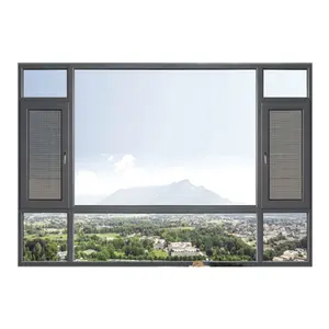 Large glass House windows double glazed soundproof windows aluminium casement tilt turn window other window