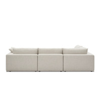 Ensemble de canapés sectionnels 5 places de luxe modernes Design européen avec housse en tissu pour la maison Ensemble de canapés de salon Meubles en forme de L