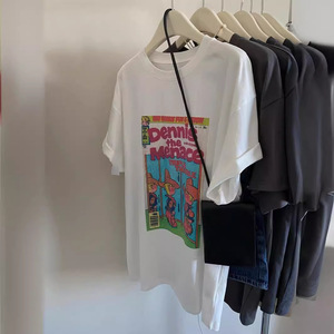T-shirts en coton <span class=keywords><strong>grande</strong></span> <span class=keywords><strong>taille</strong></span> S à 6XL pour femmes et filles, t-shirts décontractés, t-shirts <span class=keywords><strong>grande</strong></span> <span class=keywords><strong>taille</strong></span> - Product Image 4