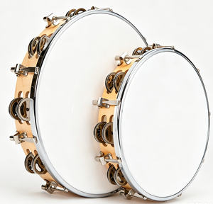 Tambourin en bois à une rangée de 8 pouces pour la pratique et l'entraînement musical des enfants - Instrument de percussion Orff en gros - Product Image 4