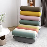 Fauteuil de relaxation moderne et minimaliste, convertible en lit, monoplace, sans accoudoirs, avec dossier, pliable, housse en tissu artistique pour filles, mousse haute élasticité
