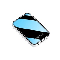 Mini chargeur de batterie externe de grande capacité, 20000mAh, batterie d'alimentation Portable mince avec lampe de poche pour téléphone Portable