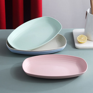 Oval Shallow Dish Set Nordic Colors <b>Large</b> <b>Plate</b> For Fish Vegetables Home Tableware - Product Image 2