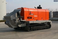 Pompe à béton sur chenilles mobile JIUHE DHBTL 60 80 pour projets de construction