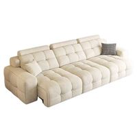 Sofa Modular Italia Modern Grosir Pabrik, Set Furnitur Ruang Tamu Desain Cloud Mewah