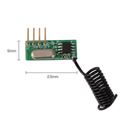 Module récepteur RF universel YET284 433 MHz, vente en gros d'usine, carte PCB, développement personnalisé, ouvre-porte, système d'alarme de sécurité, système d'éclairage 2-5,5 V
