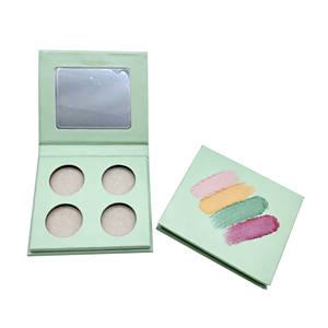 Caja de Cartón Magnética Cuadrada Vacía para Regalo Premium, Color Rosa, Paleta Personalizada, Embalaje para Sombras de Ojos con Brillo - Product Image 2