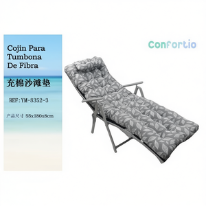 Tappetino da Spiaggia TUMBONA 55*174CM-3 Imbottito in Cotone con Cuscini e Poggiatesta per un Comodo Relax all'Aperto - Product Image 1