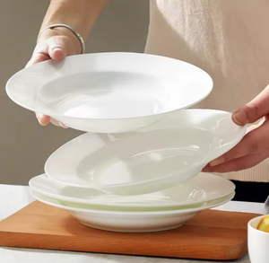 Quality Assurance Fine Bone China <b>Dinnerware</b> <b>Set</b> in White for Wedding Home Table Use - Product Image 3