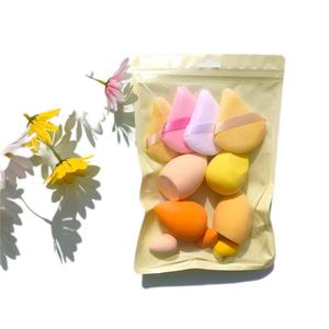 Ensemble de 11 éponges à <span class=keywords><strong>maquillage</strong></span> en coton de couleur macaron lavables populaires à l'international, éponge à <span class=keywords><strong>maquillage</strong></span> miniature en forme d'œuf - Product Image 2