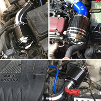 Filtre à air universel pour voiture à haut débit 76mm/3inch Cleaner High Performance for Cold Air Intake Carbon Cover Sports Air Filter