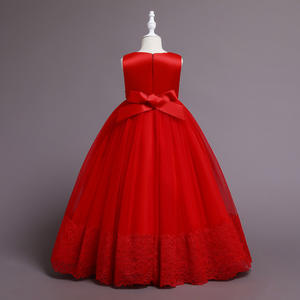 Bordado de perlas de la princesa de satén desfile de los niños vestido de baile de graduación vestidos de <span class=keywords><strong>primera</strong></span> comunión <span class=keywords><strong>para</strong></span> la boda - Product Image 6