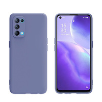 Coque de téléphone en silicone liquide imitation, légère, fine et antichoc, aux couleurs bonbon, pour Oppo Reno 12 12F 11 10 9 8 5 Pro Plus