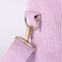 Sac à main en velours côtelé pour femmes, tailles s/L, lilas, rose, sac seau décontracté, fourre-tout à épaule Long, mode