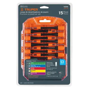 Juego de 2 cajas con 15 destornilladores de precisión, TRUPER - Product Image 2