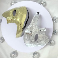 Offre Spéciale miroir masque Disco Ball masque scintillant pour DJ scène Bar fête mascarade visage couvrant