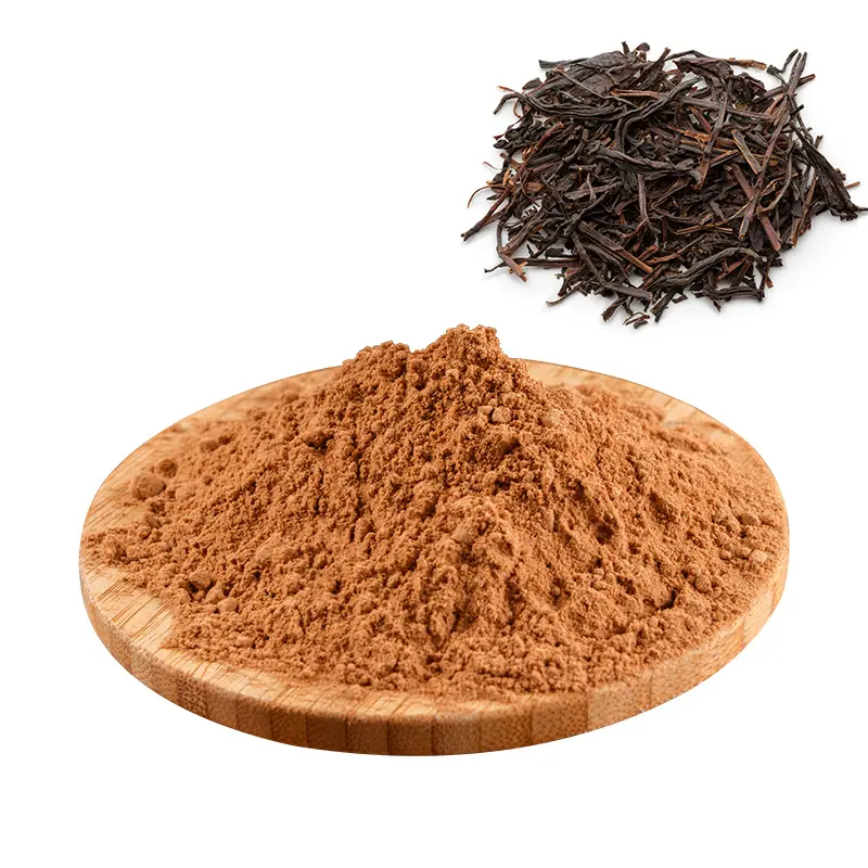 مسحوق مستخلص الشاي الأسود الصيني العضوي الحاصل على درجة غذائية للبيع بالجملة للمشروبات