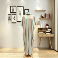 Robe longue ample pour femme, nouveau style, imprimé africain Bubu, manches longues, strass, en polyester, idéale pour les fêtes, vente en gros