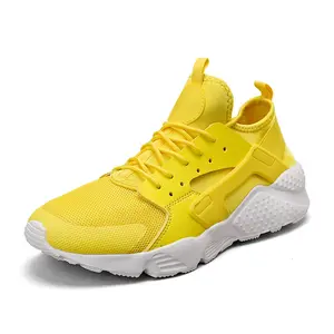 Pequena quantidade Marca Logo Custom Men Moda Casual Huarache Sneakers Tamanho grande EUA 13 Leve Esportes Running Shoes para Homem