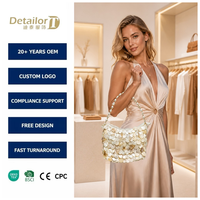 Bolso de Conchas con Cuentas Cosido a Mano, Cierre Magnético Cuadrado de ABS, Color Camel, Estilo Nocturno Urbano, Venta al por Mayor para Boutiques de Mujer