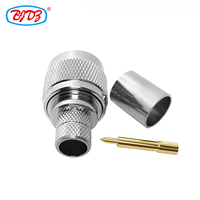 Usine directement N connecteur mâle câble BJR-400 connecteur RF Type N prise mâle sertissage soudure câble Coaxial Type N