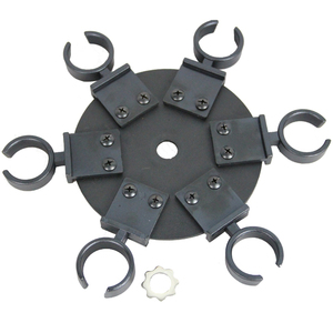 ถาดไมโครโฟน K-202-2BUP ปรับได้และพับได้ทำจากโลหะสำหรับไมโครโฟนสูงสุด6ตัว - Product Image 1