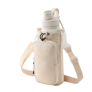 Custom LOGO Waterproof Sports Gym Crossbody <b>Bottle</b> Bag Holder Women Yoga Gym <b>Water</b> <b>Bottle</b> Bag Sling Sleeve With Strap - Product Image 3