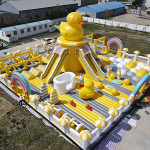 Vịt ngoài trời sân chơi bơm hơi Bouncer khô trượt Combo công viên bơm hơi cho trẻ em - Product Image 1