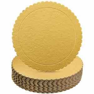 Base para Pastel Redonda de Cartón con Borde Dorado Festoneado, Bandeja para Pastel de Grado Alimenticio con Logotipo Personalizado para Panadería, Venta al Por Mayor de Fábrica - Product Image 4