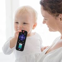 Mainan Gigitan Bayi Silikon Bentuk Remote TV Lembut untuk Anak Laki-laki Perempuan Ramah Lingkungan & Fitur Sensorik Hadiah Bayi