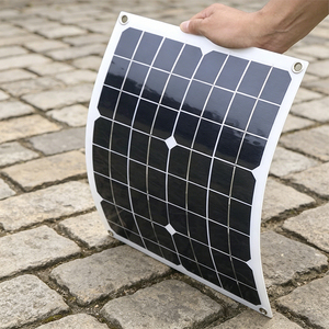 ALECTER High Efficiency 20W 18V Semi-Flexible Lightweight <b>Solar</b> for Camping Yacht Boat Off-Grid - Product Image 6