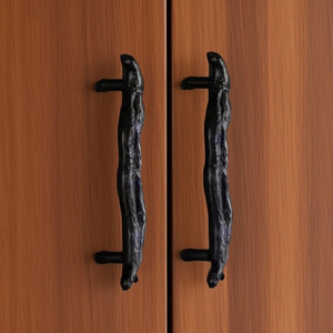 Poignées de <span class=keywords><strong>porte</strong></span> haut de gamme en bois massif, poignées de <span class=keywords><strong>porte</strong></span> en verre pour club de vin, poignées de portail anciennes, style européen - Product Image 3