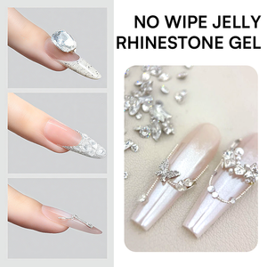 Pegamento Decorativo para <span class=keywords><strong>Uñas</strong></span> <span class=keywords><strong>de</strong></span> <span class=keywords><strong>Gel</strong></span> UV Transparente 3D con Lámpara LED, Arte <span class=keywords><strong>de</strong></span> <span class=keywords><strong>Uñas</strong></span> DIY, <span class=keywords><strong>Gel</strong></span> <span class=keywords><strong>de</strong></span> Pedrería sin Limpieza - Product Image 4