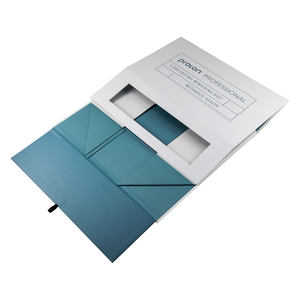 Tùy Chỉnh Gấp Hộp Quà Tặng Nắp Từ Với Ribbon Đóng Cửa Cuốn Sách Phong Cách Cứng Nhắc Tông Trượt Bao Bì Phẳng Mailer Vận Chuyển Hộp - Product Image 3