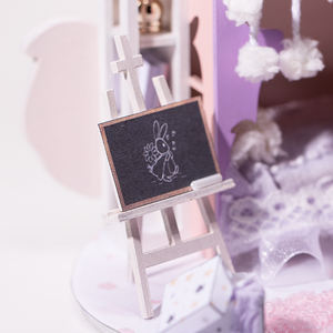 KNOWME Cute <span class=keywords><strong>Little</strong></span> B DIY Miniature House 3D Puzzle en bois Modèle P-1009 Jouet et Kit de jouets éducatifs - Product Image 3