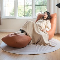 Pouf paresseux canapé personne seule canapé chambre salon technologie tissu Tatami chenille peut s'allonger canapé chaise