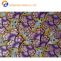 Kain Tenun Batik Asli Afrika Berkualitas Tinggi 100% Katun dengan Serbuk Emas, Kain Polos Berlapis, Kain Loin Asli