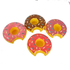 En stock : Porte-gobelets et sous-verres gonflables en forme de flamant rose, donut, citron, pastèque, ananas, <span class=keywords><strong>crabe</strong></span>, cœur pour parcs aquatiques - Product Image 3