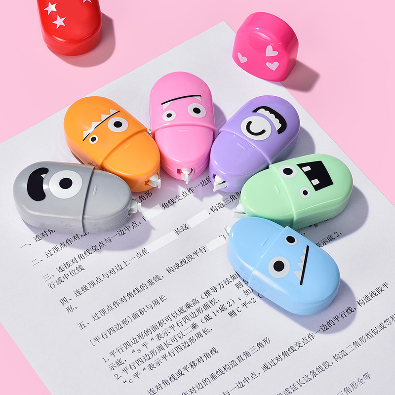 Мультяшная Корректирующая лента для маленького дьявола, Корректирующая лента для капсул, Корректирующая лента для домашних животных, канцелярские принадлежности