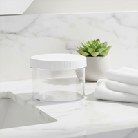 Offre Spéciale – Pots en plastique PP transparents de 120 ml à large ouverture avec couvercles à vis, personnalisables avec logo, pour contenants de soins de la peau, rouges à lèvres, fards à joues et mascara