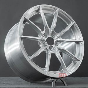 Rines Forjados de Aluminio 6061-T6 de 18-22 Pulgadas, 1 Pieza, Acabado Cepillado, para P101SC Porsche 911, Ferrari <span class=keywords><strong>F</strong></span>, Tesla Model S Plaid, <span class=keywords><strong>BMW</strong></span> Serie <span class=keywords><strong>M</strong></span> - Product Image 2